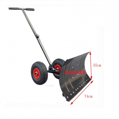 SS7435A Wheeled Snow Shovel/ rolling snow pusher shovel